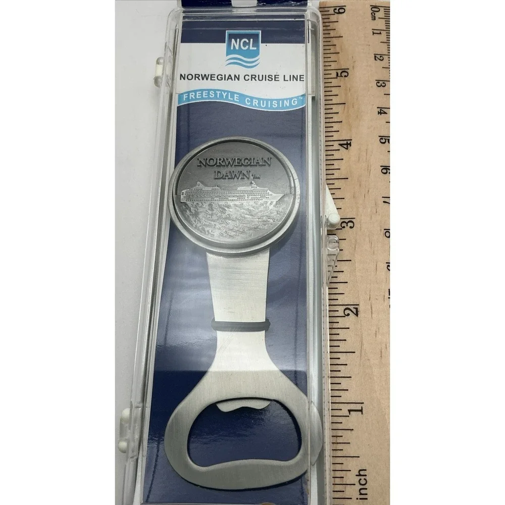 Vintage Norwegian Cruise Lone, Norwegian Dawn Souvenir Bottle‎ Opener